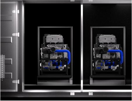 500m3/H 1MW Containerized Hydrogen Generator Water Electrolyser untuk pembangkit listrik sel bahan bakar