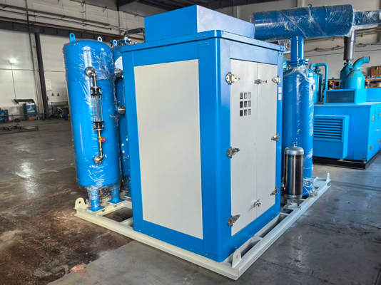Kualitas Generator oksigen ketinggian tinggi VSA-10 10Nm3/h 93% kemurnian Kompak Skid dipasang Energi rendah kelas medis Pabrik