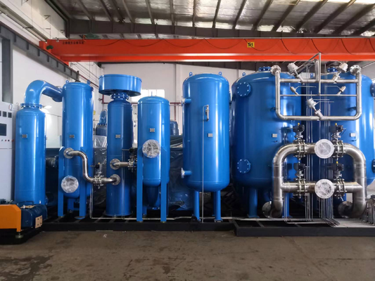 Kualitas Generator Oksigen VSA-120 120Nm3/jam Kemurnian 93% Adaptabilitas Ketinggian Tinggi Terpasang pada Skid Ringkas Pabrik