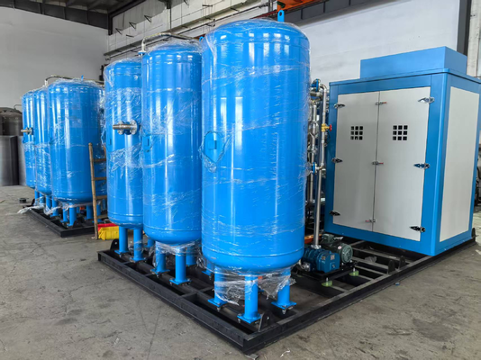 Kualitas Generator Oksigen VSA Ketinggian Tinggi 60Nm3/jam Kemurnian 93% Terpasang pada Skid Kompak Hemat Energi Kelas Medis Adsorpsi Ayunan Vakum Pabrik